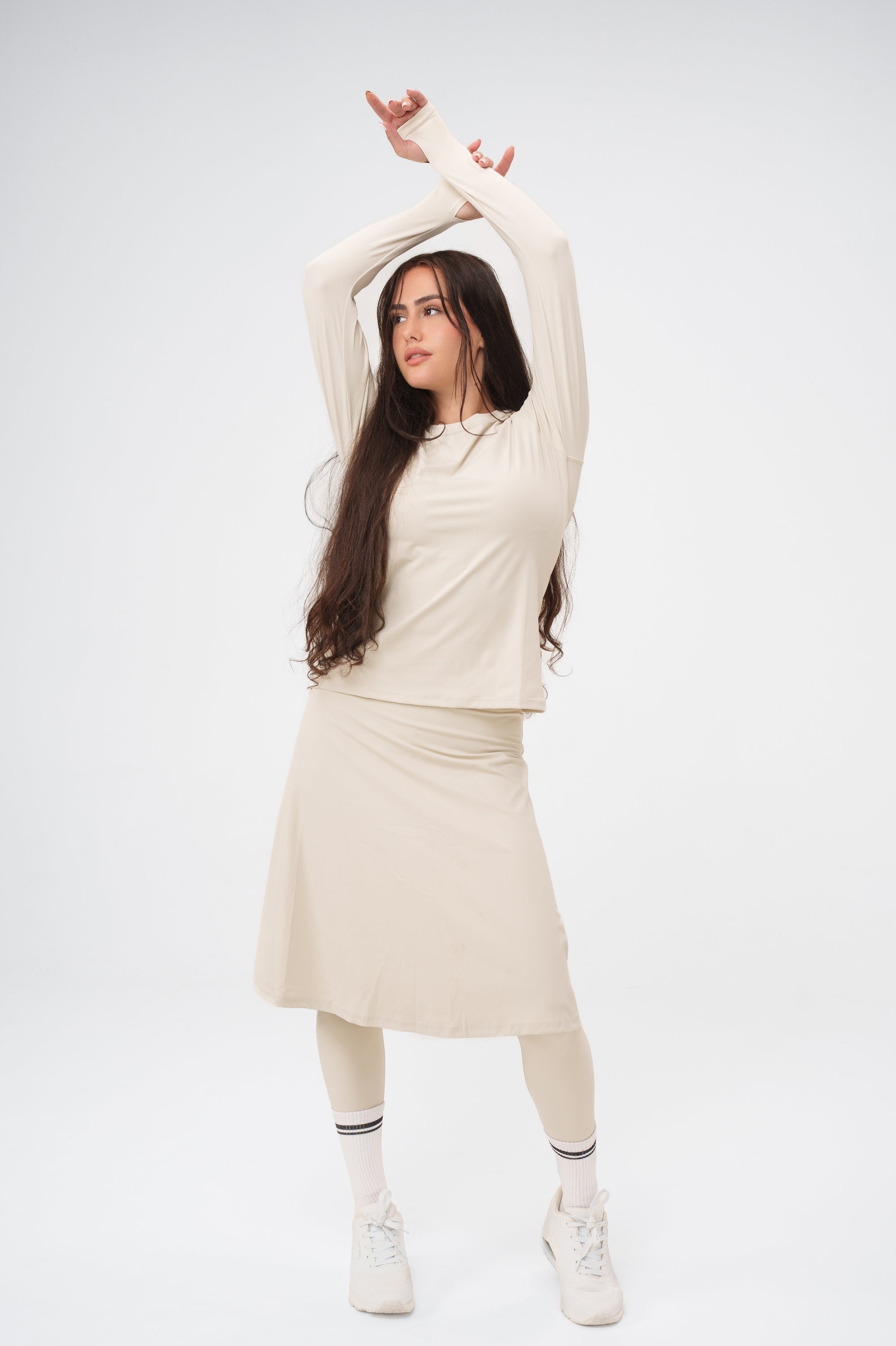 טייץ חצאית מתחת לברך MODEST SKIRTED LONG