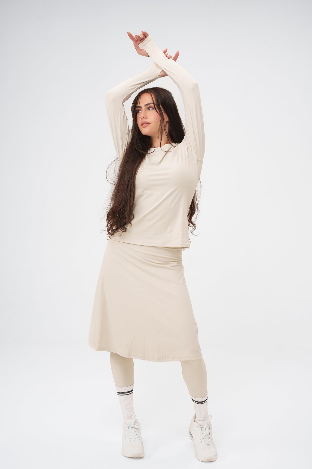 טייץ חצאית מתחת לברך MODEST SKIRTED LONG