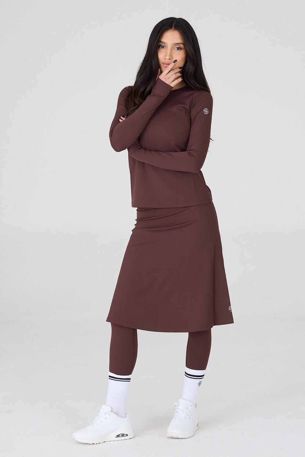 טייץ חצאית מתחת לברך MODEST SKIRTED LONG