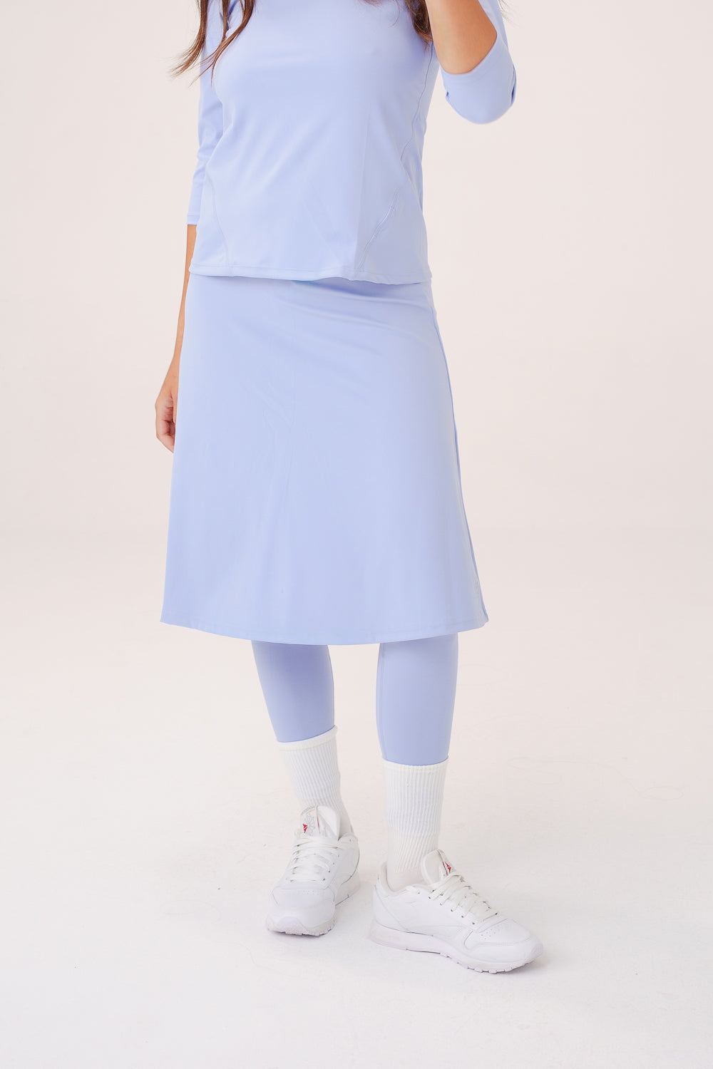 MODEST SKIRTED LONG below-the-knee tights